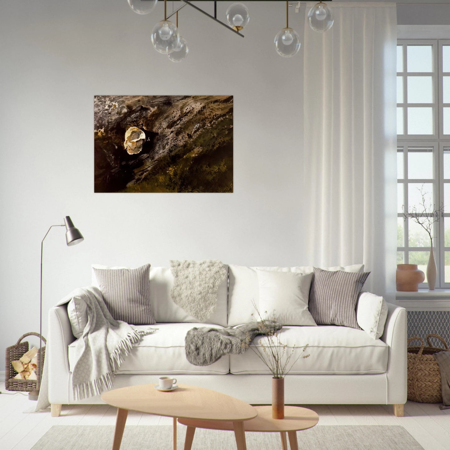 INLAND SHELL - Andrew Wyeth Brushed Aluminum Print - 70x100 cm / 28x40 inches | Andrew Wyeth Aluminum Print | Andrew Wyeth Prints