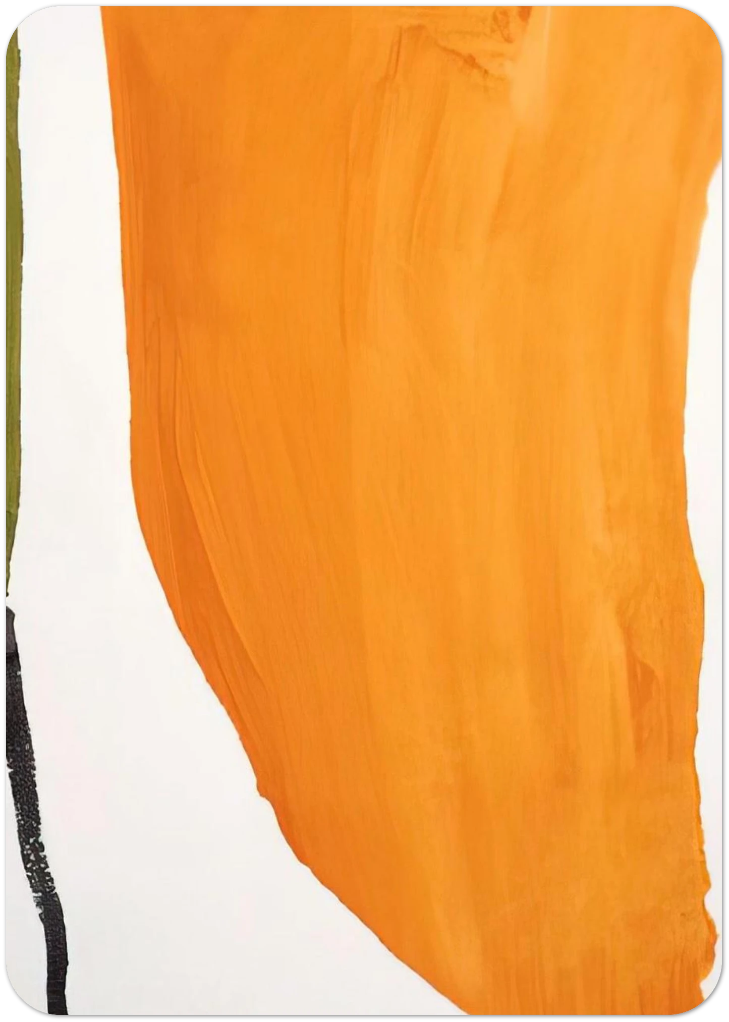 Orange Downpour - 1970 By Helen Frankenthaler Pack of 10 Post Cards | Helen Frankenthaler Post Cards | A6 (10.5 x 14.8 cm) - 4.1 x 5.8 inches