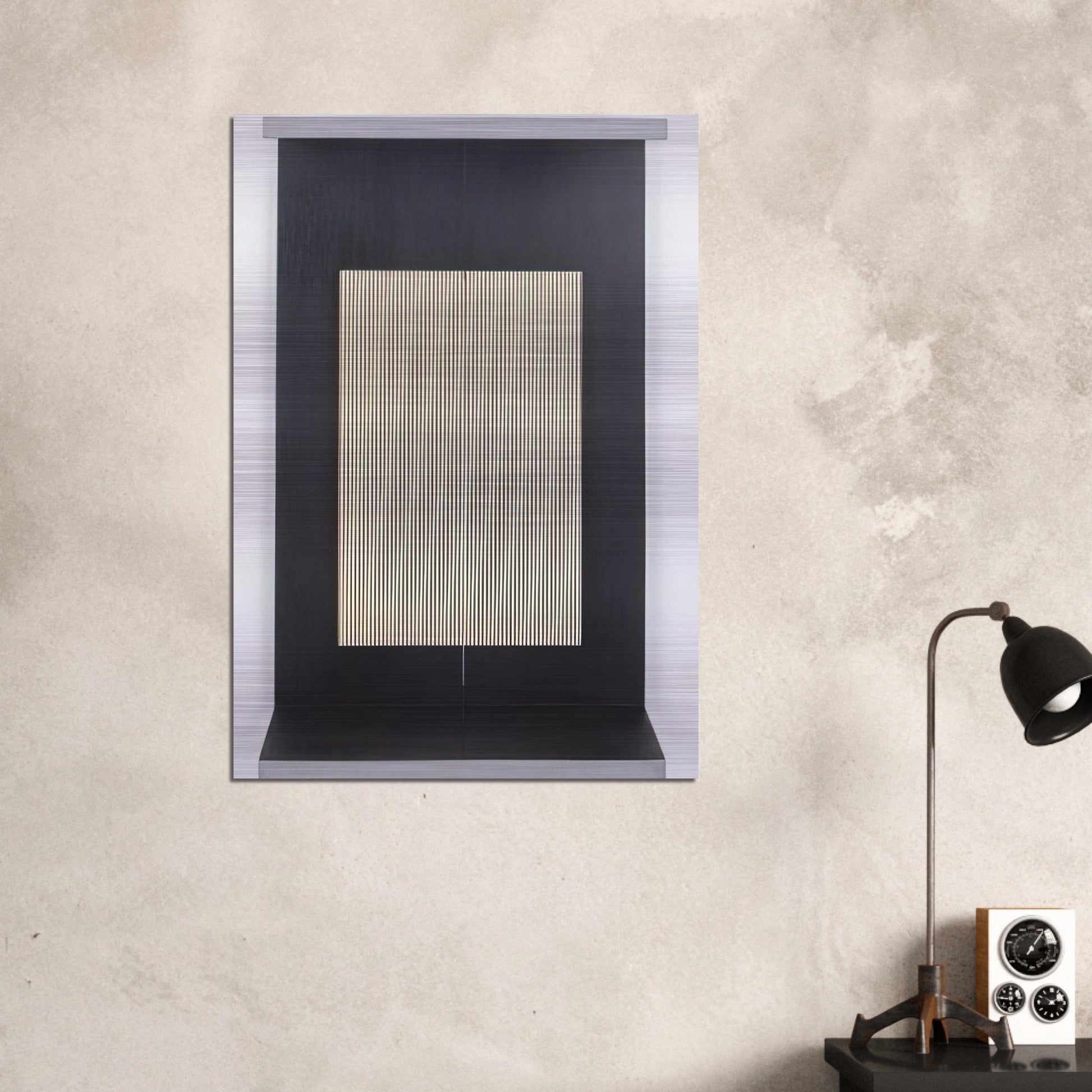 LIGHT TRAP 1965 - Jesus Rafael Soto Brushed Aluminum Print - 70x100 cm / 28x40 inches | Jesus Rafael Soto Aluminum Print | Jesus Rafael Soto Prints