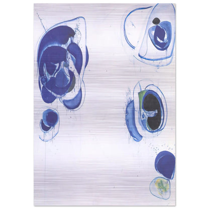 Blue Balls VII - Sam Francis Brushed Aluminum Print - 70x100 cm / 28x40 inches | Sam Francis Aluminum Print | Sam Francis Prints