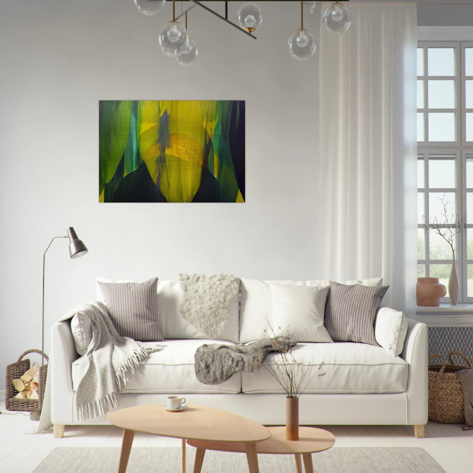 Phenomena Lasting Dawn - Paul Jenkins Brushed Aluminum Print - 70x100 cm / 28x40 inches | Paul Jenkins Aluminum Print | Paul Jenkins Prints