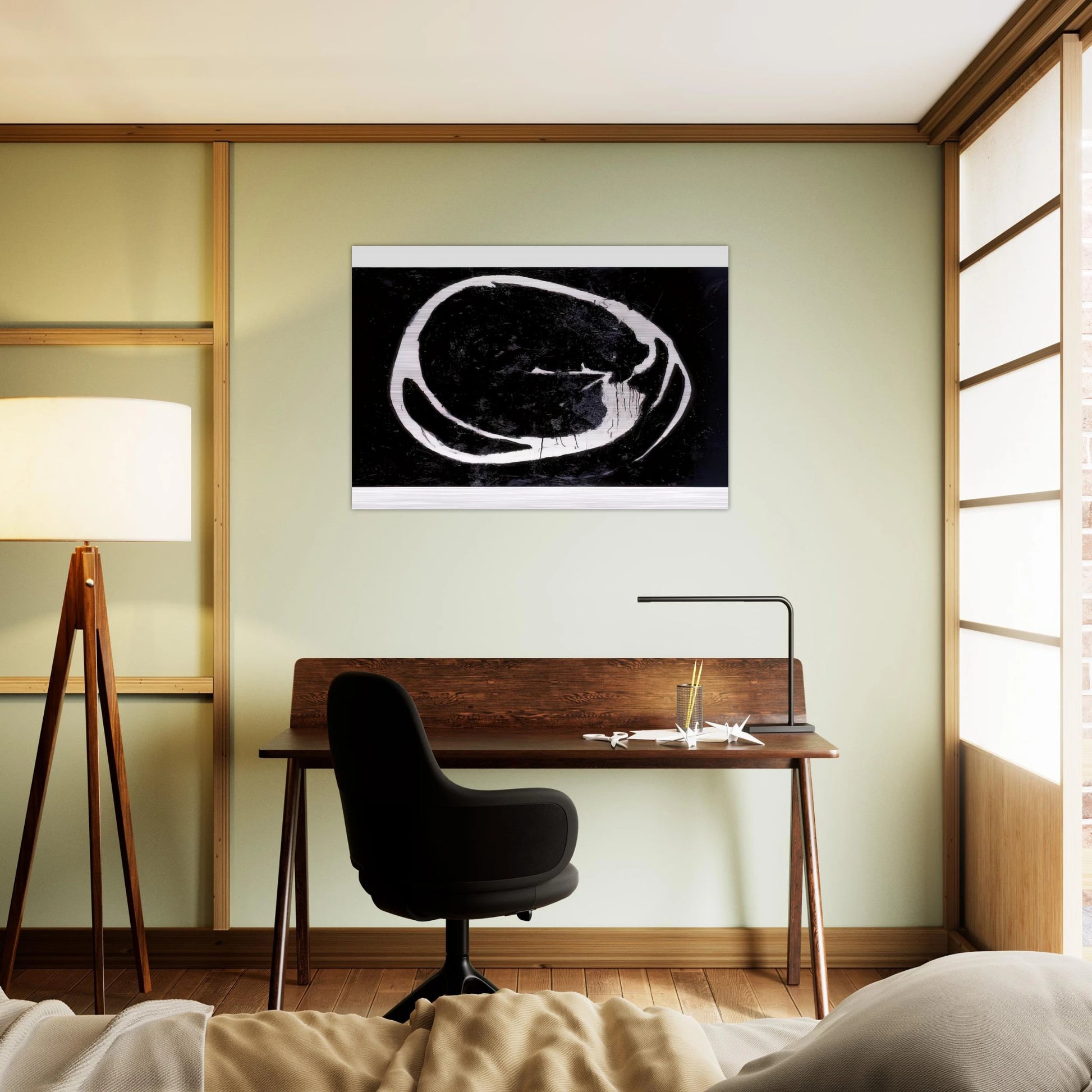 Untitled - 1962 - Jiro Yoshihara Brushed Aluminum Print - 70x100 cm / 28x40 inches | Jiro Yoshihara Aluminum Print | Jiro Yoshihara Prints