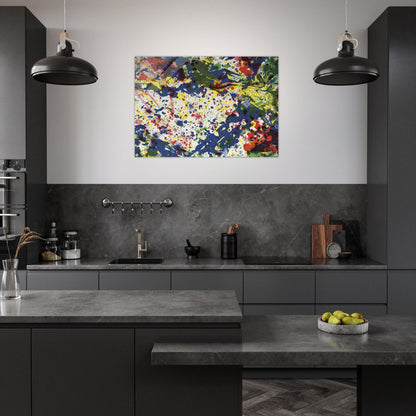 Untitled  from Papierski Portfolio   SF 355  - Sam Francis Acrylic Print - 70x100 cm / 28x40″ inches