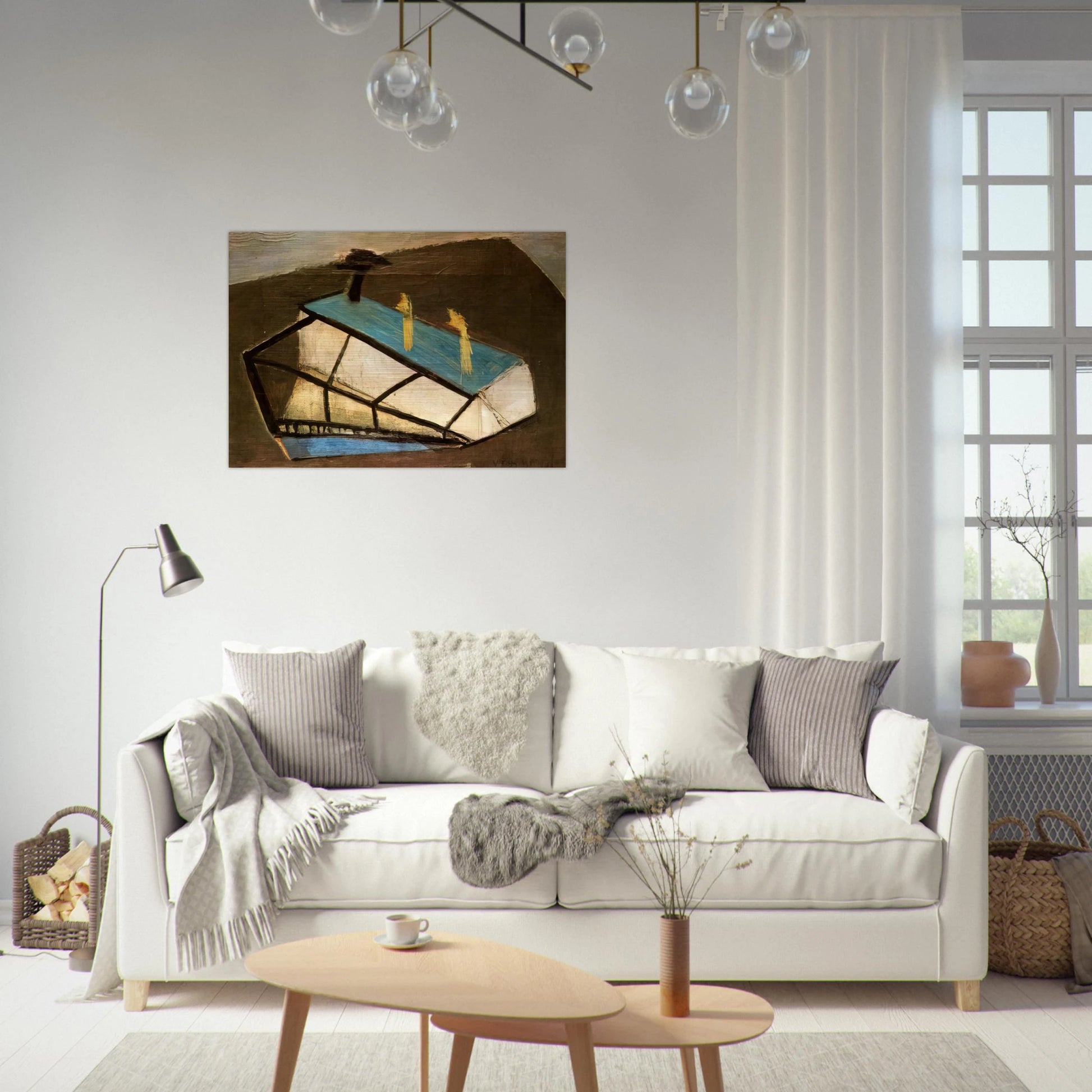 Cedar - 1932 - Maria Helena Vieira da Silva Brushed Aluminum Print - 70x100 cm / 28x40 inches | Maria Helena Vieira da Silva Aluminum Print | Maria Helena Vieira da Silva Prints