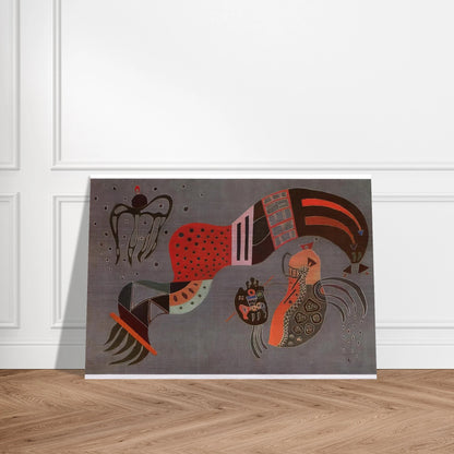 TEMPERED ELAN 1944 - Wassily Kandinsky Brushed Aluminum Print - 70x100 cm / 28x40 inches | Wassily Kandinsky Aluminum Print | Wassily Kandinsky Prints