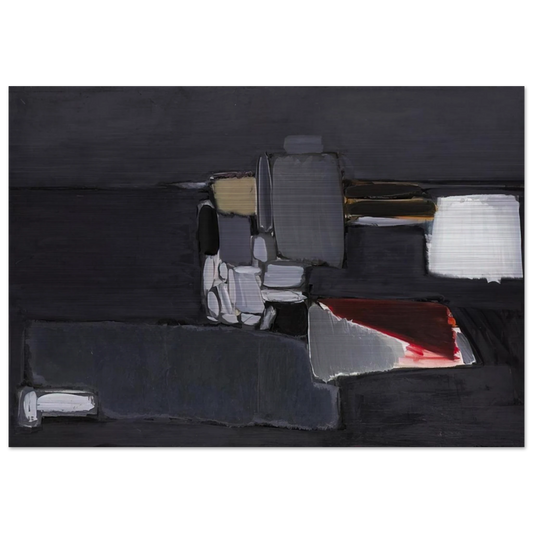 Nature morte en gris - 1955 - Nicolas de Stael Brushed Aluminum Print - 70x100 cm / 28x40 inches | Nicolas de Stael Aluminum Print | Nicolas de Stael Prints