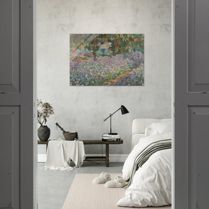 The Artist's Garden at Giverny - claude monet Acrylic Print - 70x100 cm / 28x40″ inches | claude monet Wall Art | claude monet Prints