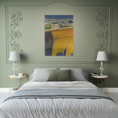 Yellow Porch - Richard Diebenkorn Brushed Aluminum Print - 70x100 cm / 28x40 inches | Richard Diebenkorn Aluminum Print | Richard Diebenkorn Prints