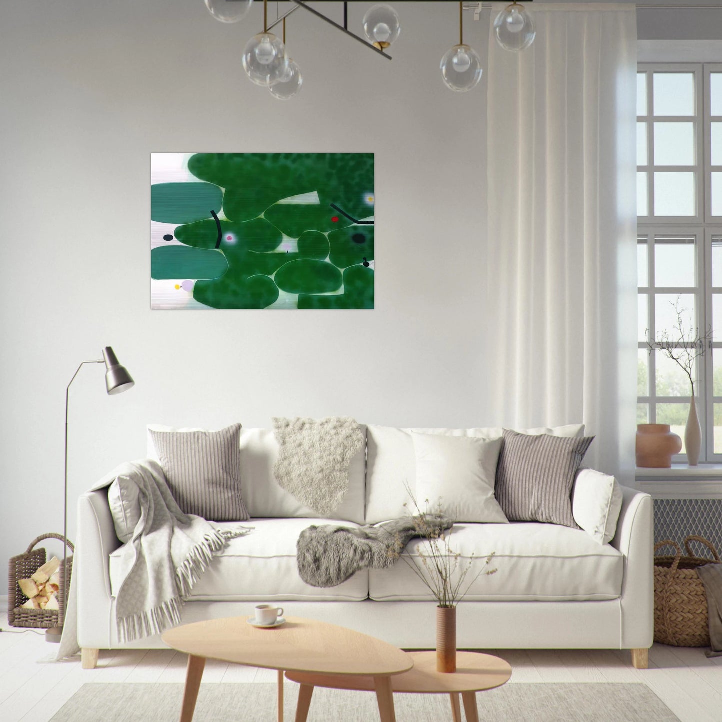 The Green Earth - 1980 - Victor Pasmore Brushed Aluminum Print - 70x100 cm / 28x40 inches | Victor Pasmore Aluminum Print | Victor Pasmore Prints