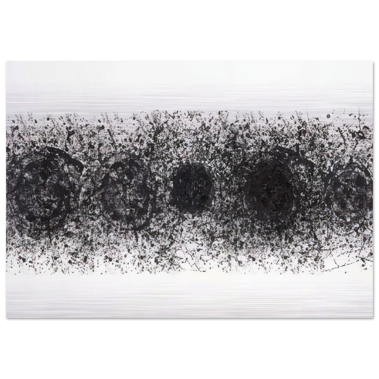 Straight Line of the Sun  L. L187  - Sam Francis Brushed Aluminum Print - 70x100 cm / 28x40 inches | Sam Francis Aluminum Print | Sam Francis Prints