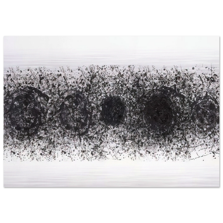 Straight Line of the Sun  L. L187  - Sam Francis Brushed Aluminum Print - 70x100 cm / 28x40 inches | Sam Francis Aluminum Print | Sam Francis Prints