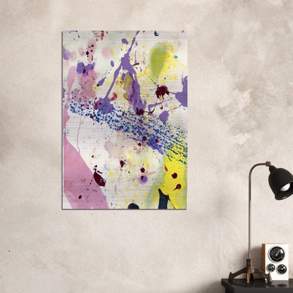 Untitled  SF 90-342  - Sam Francis Brushed Aluminum Print - 70x100 cm / 28x40 inches | Sam Francis Aluminum Print | Sam Francis Prints