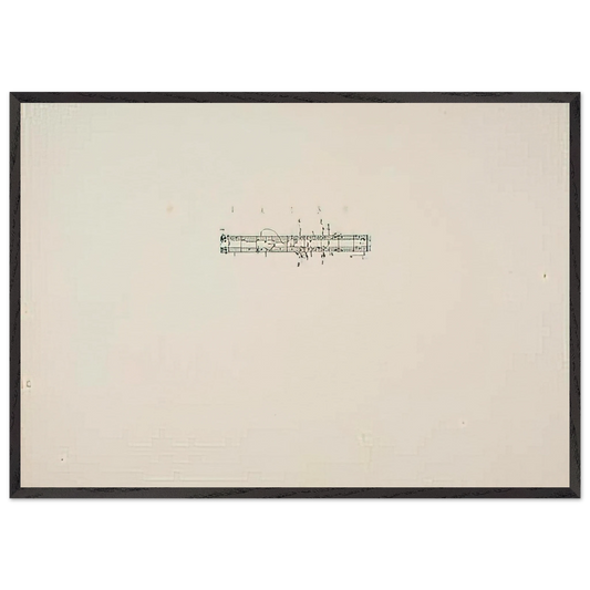 Haiku - Neo-Dada - John Cage 70x100 cm / 28x40 inches Framed Art Print – Black Wooden Frame
