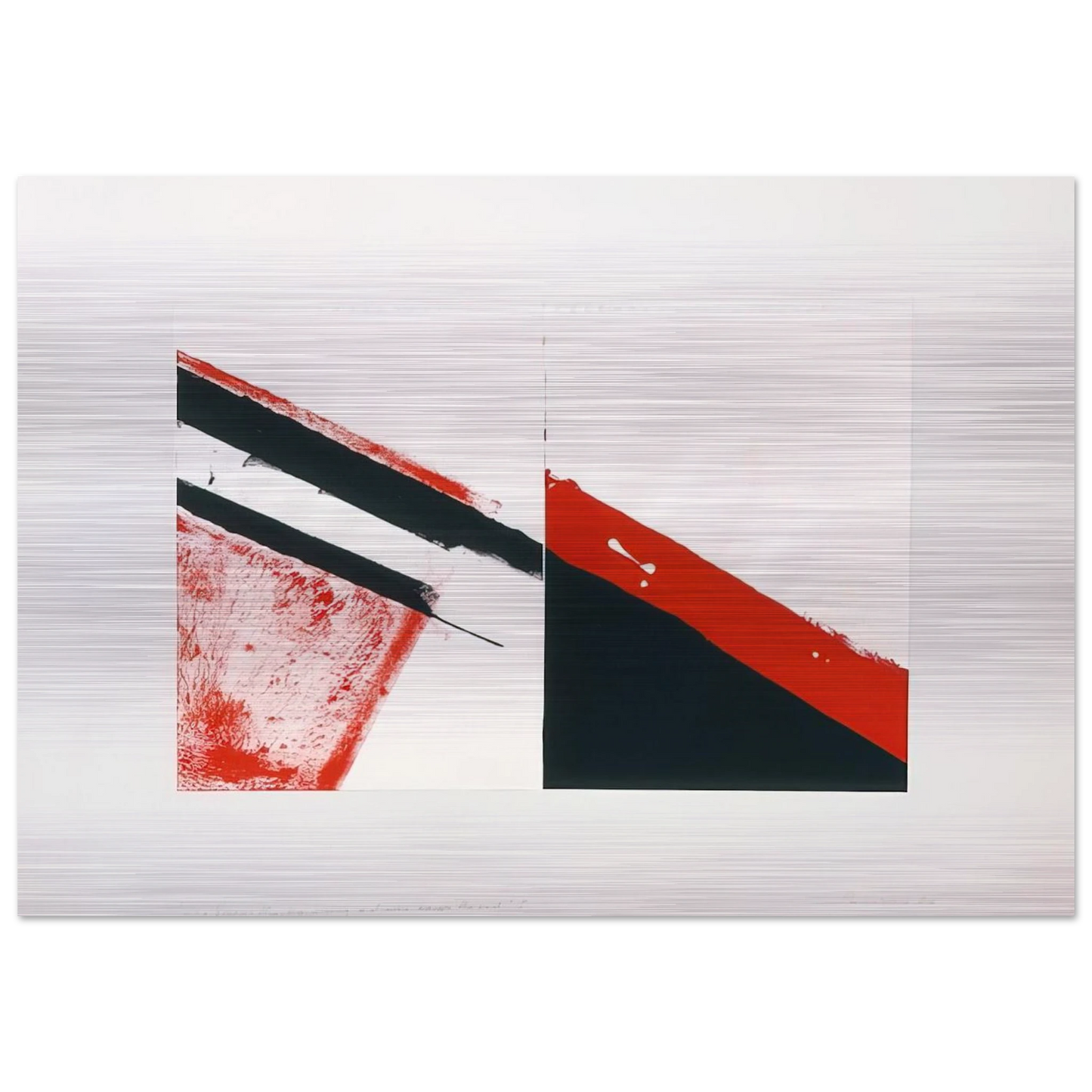 WHO KNOWS THE BEGINNING AND WHO KNOWS THE END I 1976 - BLINKY PALERMO Brushed Aluminum Print - 70x100 cm / 28x40 inches | BLINKY PALERMO Aluminum Print | BLINKY PALERMO Prints