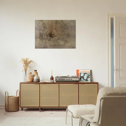 Variations III #29 - Abstract Expressionism - John Cage Brushed Aluminum Print - 70x100 cm / 28x40 inches | John Cage Aluminum Print | John Cage Prints