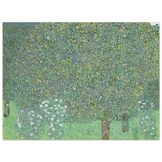 Gustav Klimt - ROSES UNDER THE TREES  75x100 cm / 30x40inches Fine Art Poster
