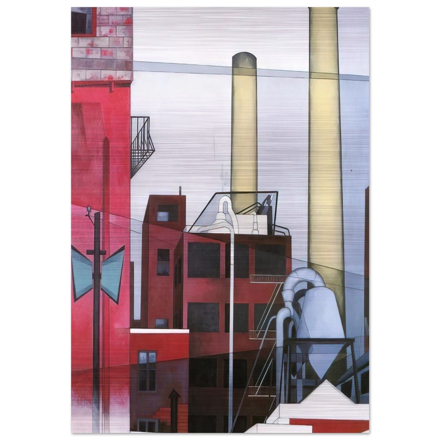After All - 1933 - Charles Demuth Brushed Aluminum Print - 70x100 cm / 28x40 inches | Charles Demuth Aluminum Print | Charles Demuth Prints