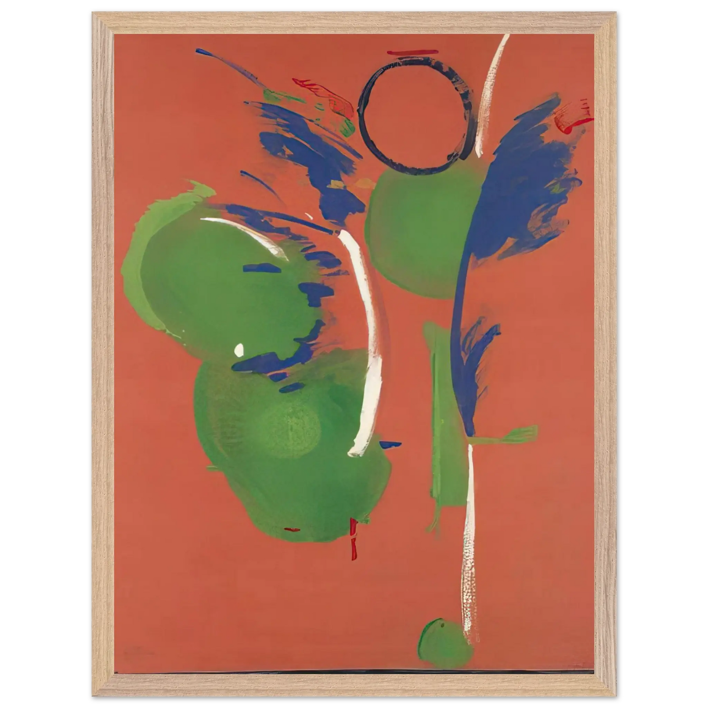 Helen Frankenthaler - Mary, Mary - 1987 Wall art - A1 (59.4 x 84.1  cm) - Premium Wooden Framed Poster With Fine Art Paper - White frame