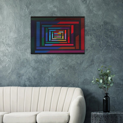 Myrina - 1995 - Piero Dorazio Brushed Aluminum Print - 70x100 cm / 28x40 inches | Piero Dorazio Aluminum Print | Piero Dorazio Prints