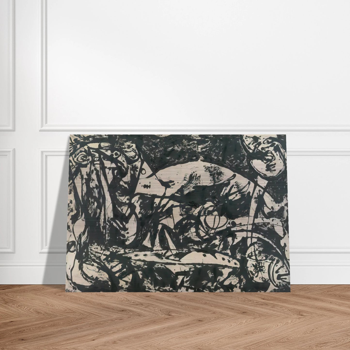 NUMBER 14 - Jackson Pollock Brushed Aluminum Print - 70x100 cm / 28x40 inches | Jackson Pollock Aluminum Print | Jackson Pollock Prints