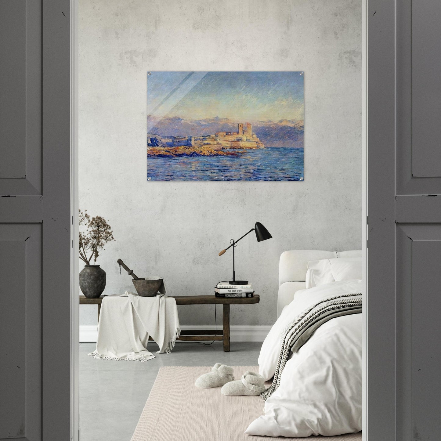 The Castle in Antibes - claude monet Acrylic Print - 70x100 cm / 28x40″ inches
