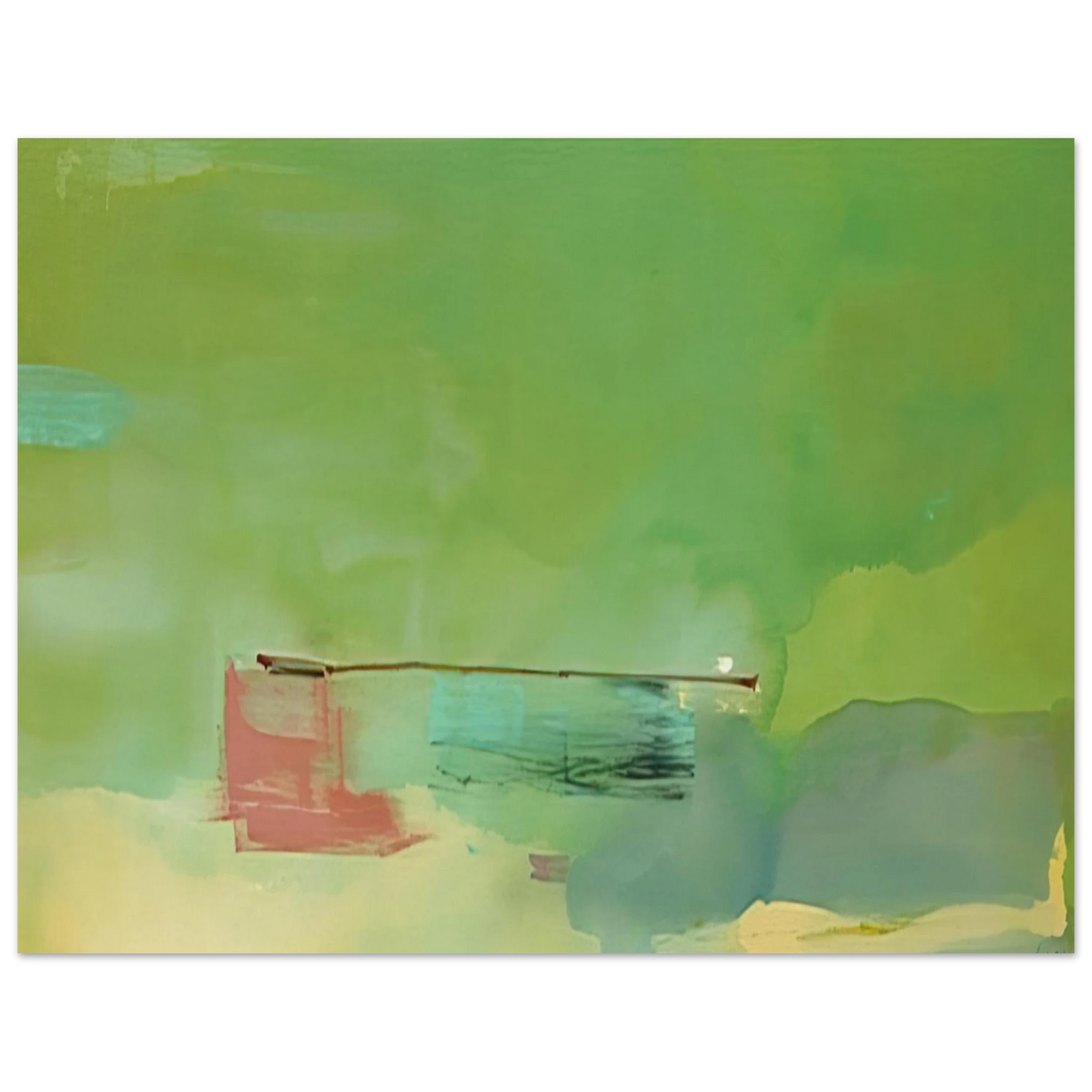 Helen Frankenthaler - Springscape - 1975 Wall art - 60x80 cm / 24x32 inches - Fine Art Poster-canvas - -