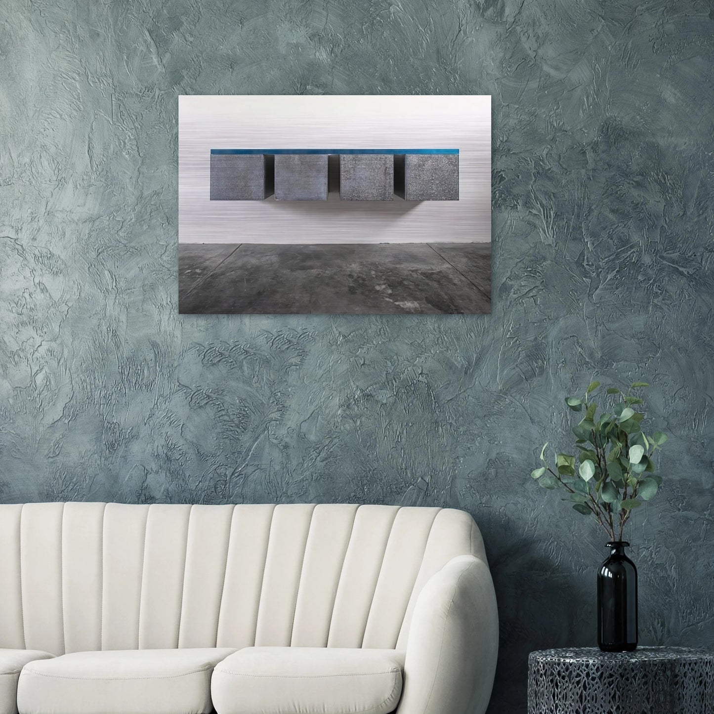 To Susan Buckwalter - 1964 - Donald Judd Brushed Aluminum Print - 70x100 cm / 28x40 inches | Donald Judd Aluminum Print | Donald Judd Prints