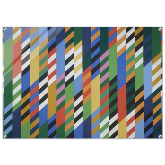CONVERSATION 1992 - Bridget Riley Acrylic Print - 70x100 cm / 28x40″ inches | Bridget Riley Wall Art | Bridget Riley Prints