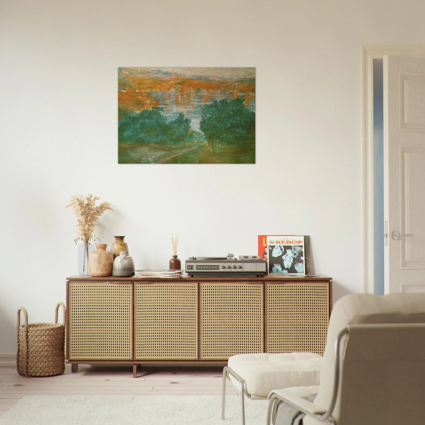LANDSCAPE CADAQUES - Salvador Dali Brushed Aluminum Print - 70x100 cm / 28x40 inches | Salvador Dali Aluminum Print | Salvador Dali Prints