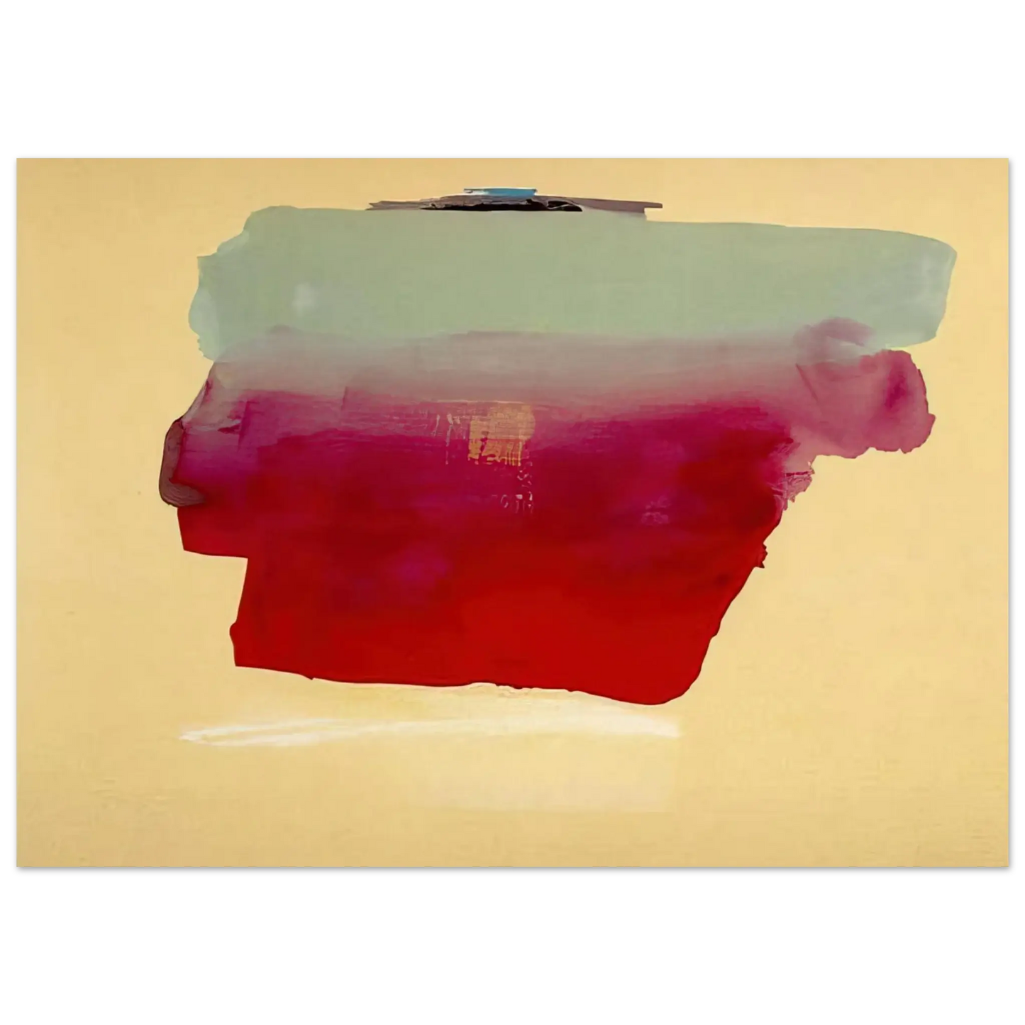 Helen Frankenthaler - Robinson s Wrap - 1974 Wall art - 30x40 cm / 12x16 Inches - Premium Wooden Framed Poster With Fine Art Paper - Black frame