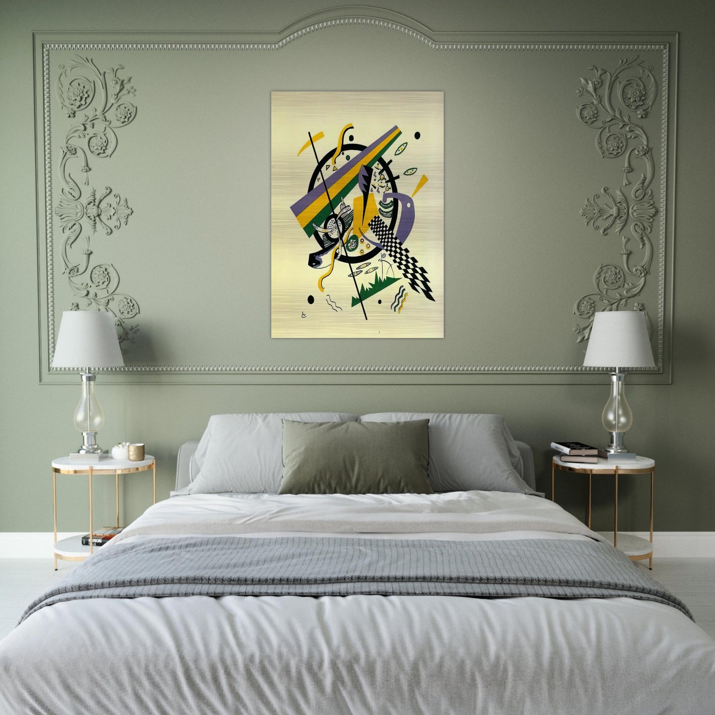 SMALL WORLDS IV 1922 - Wassily Kandinsky Brushed Aluminum Print - 70x100 cm / 28x40 inches | Wassily Kandinsky Aluminum Print | Wassily Kandinsky Prints