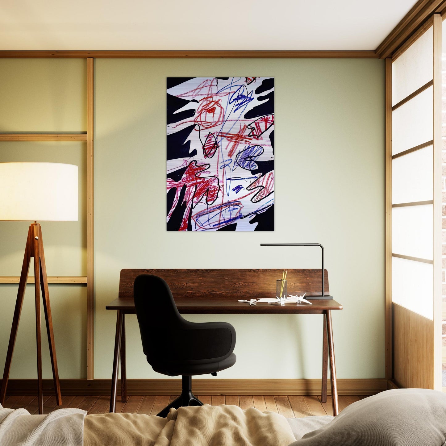 ACTIVATION XLVII - Jean Dubuffet Brushed Aluminum Print - 70x100 cm / 28x40 inches | Jean Dubuffet Aluminum Print | Jean Dubuffet Prints