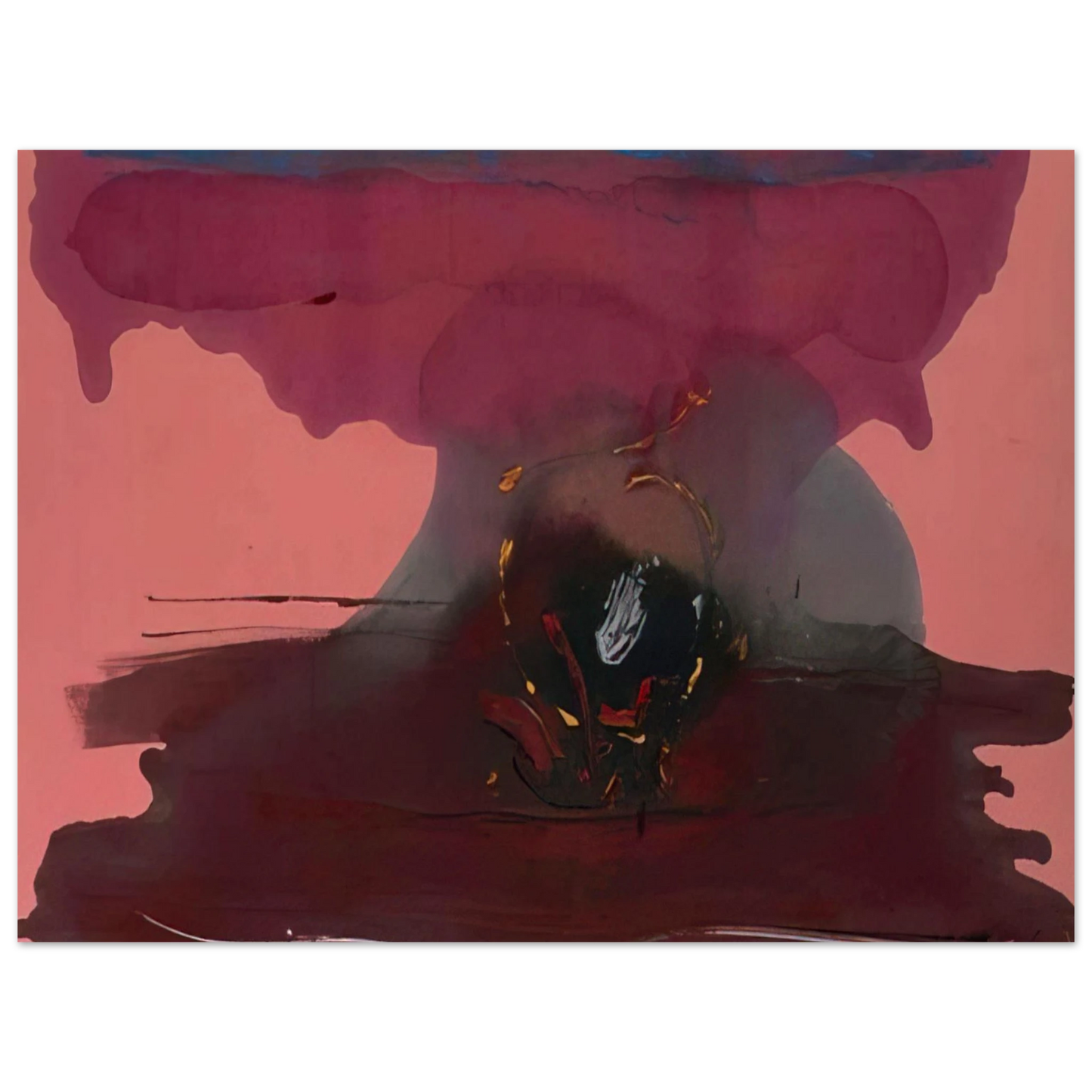 Helen Frankenthaler - Harbinger - 1986 Wall art - 70x70 cm / 28x28 inches - Fine Art Poster-canvas - -
