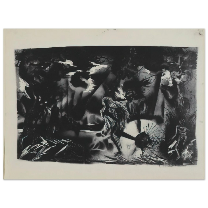Jackson Pollock - FIGURES IN A LANDSCAPE  75x100 cm / 30x40inches Fine Art Poster