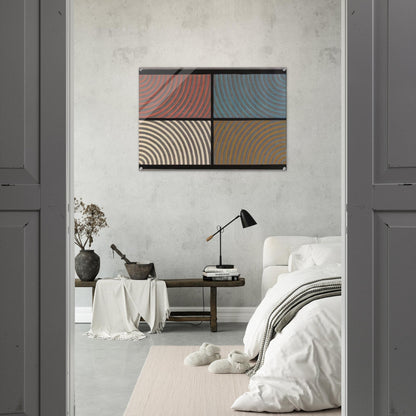 Arcs from Four Corners - Sol LeWitt Acrylic Print - 70x100 cm / 28x40″ inches | Sol LeWitt Wall Art | Sol LeWitt Prints