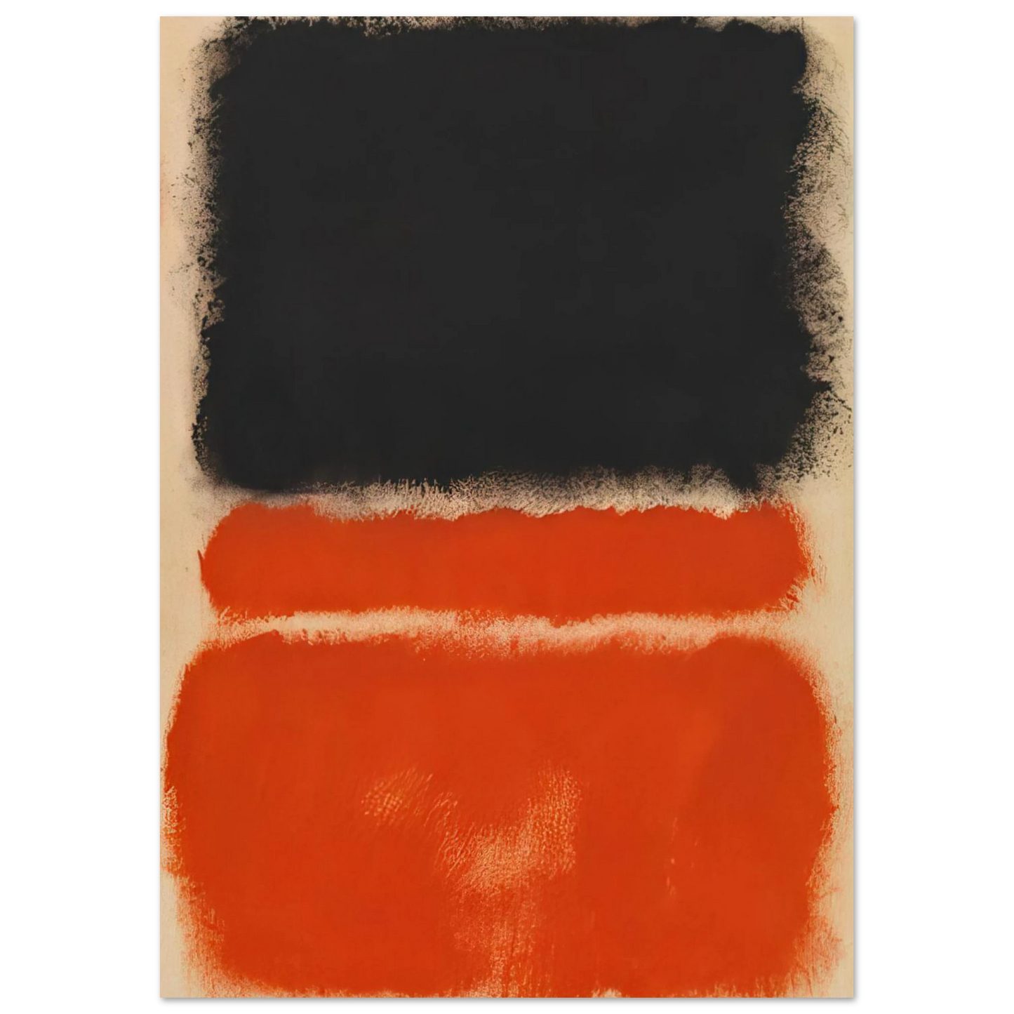 Mark Rothko - Red - 1968 Wall Art - 30x40 cm / 12x16 inches - Premium Wooden Framed Poster With Fine Art Paper - Black frame