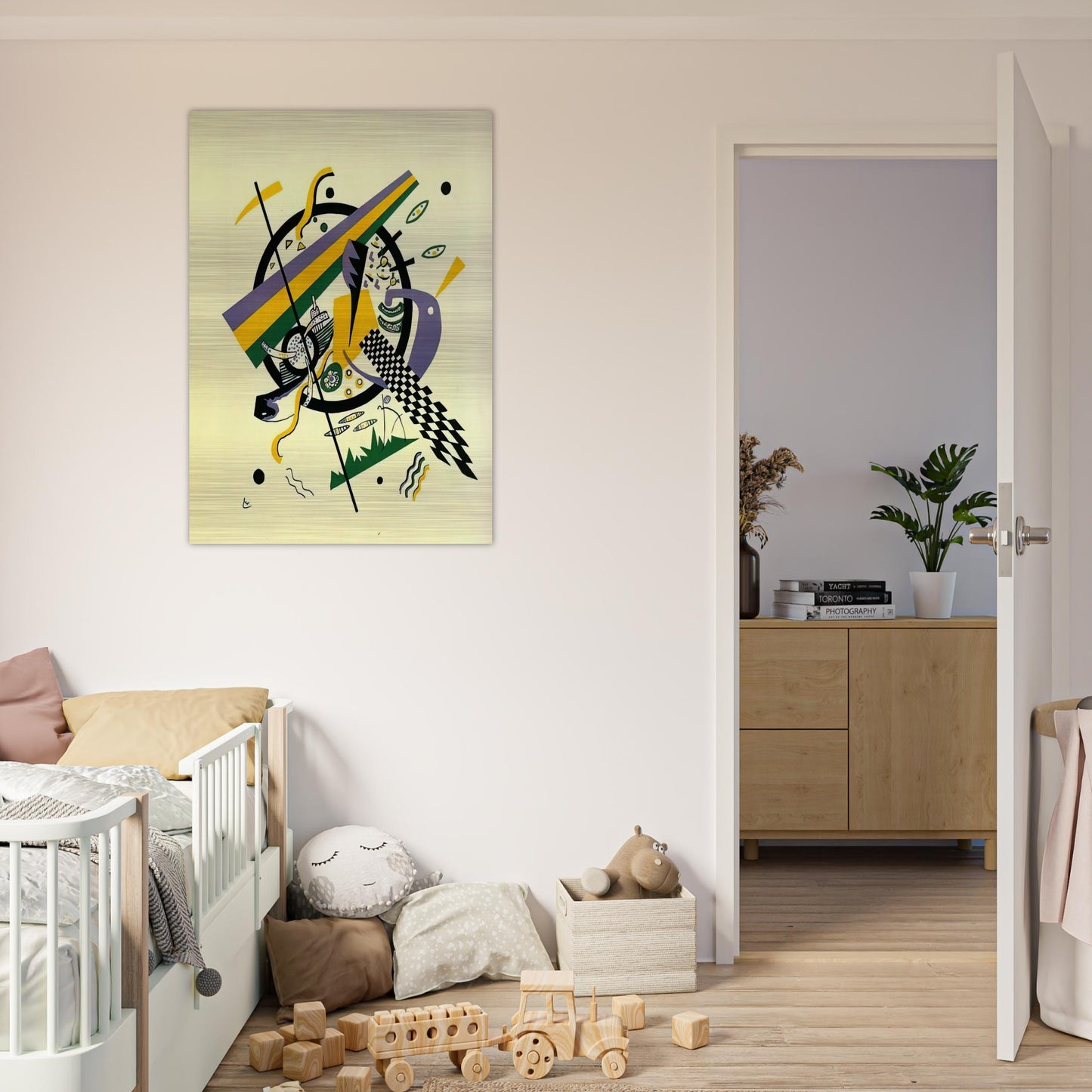 SMALL WORLDS IV 1922 - Wassily Kandinsky Brushed Aluminum Print - 70x100 cm / 28x40 inches | Wassily Kandinsky Aluminum Print | Wassily Kandinsky Prints
