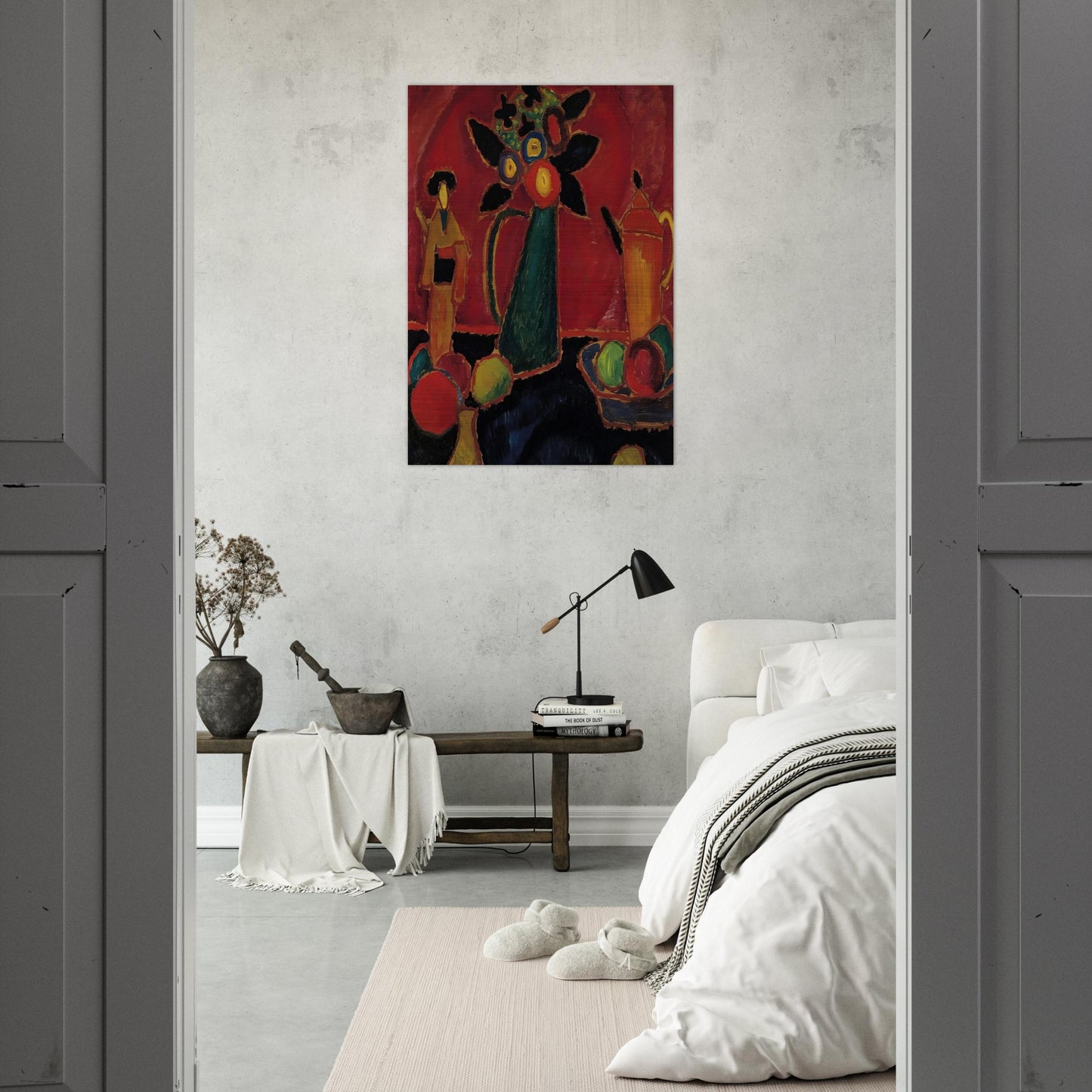 JAPANESE FLOWER 1913 - Alexej von Jawlensky Brushed Aluminum Print - 70x100 cm / 28x40 inches | Alexej von Jawlensky Aluminum Print | Alexej von Jawlensky Prints