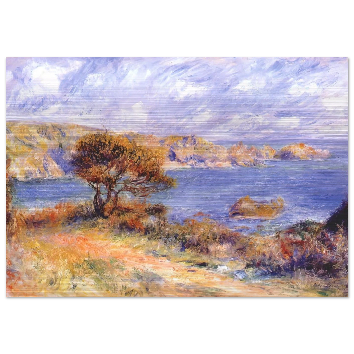 View at guernsey - Pierre-Auguste Renoir Brushed Aluminum Print - 70x100 cm / 28x40 inches | Pierre-Auguste Renoir Aluminum Print | Pierre-Auguste Renoir Prints