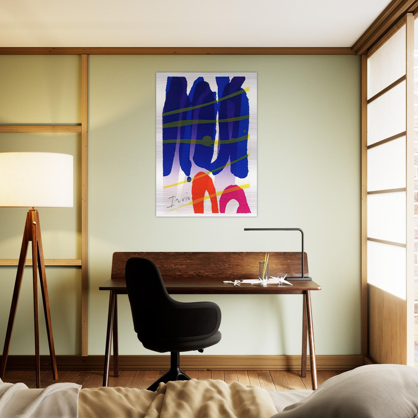 Alba - 1987 - Albert Irvin Brushed Aluminum Print - 70x100 cm / 28x40 inches | Albert Irvin Aluminum Print | Albert Irvin Prints