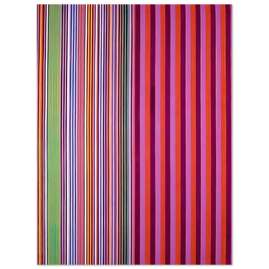 Gene Davis - Red Baron - 1966  75x100 cm / 30x40inches Fine Art Poster