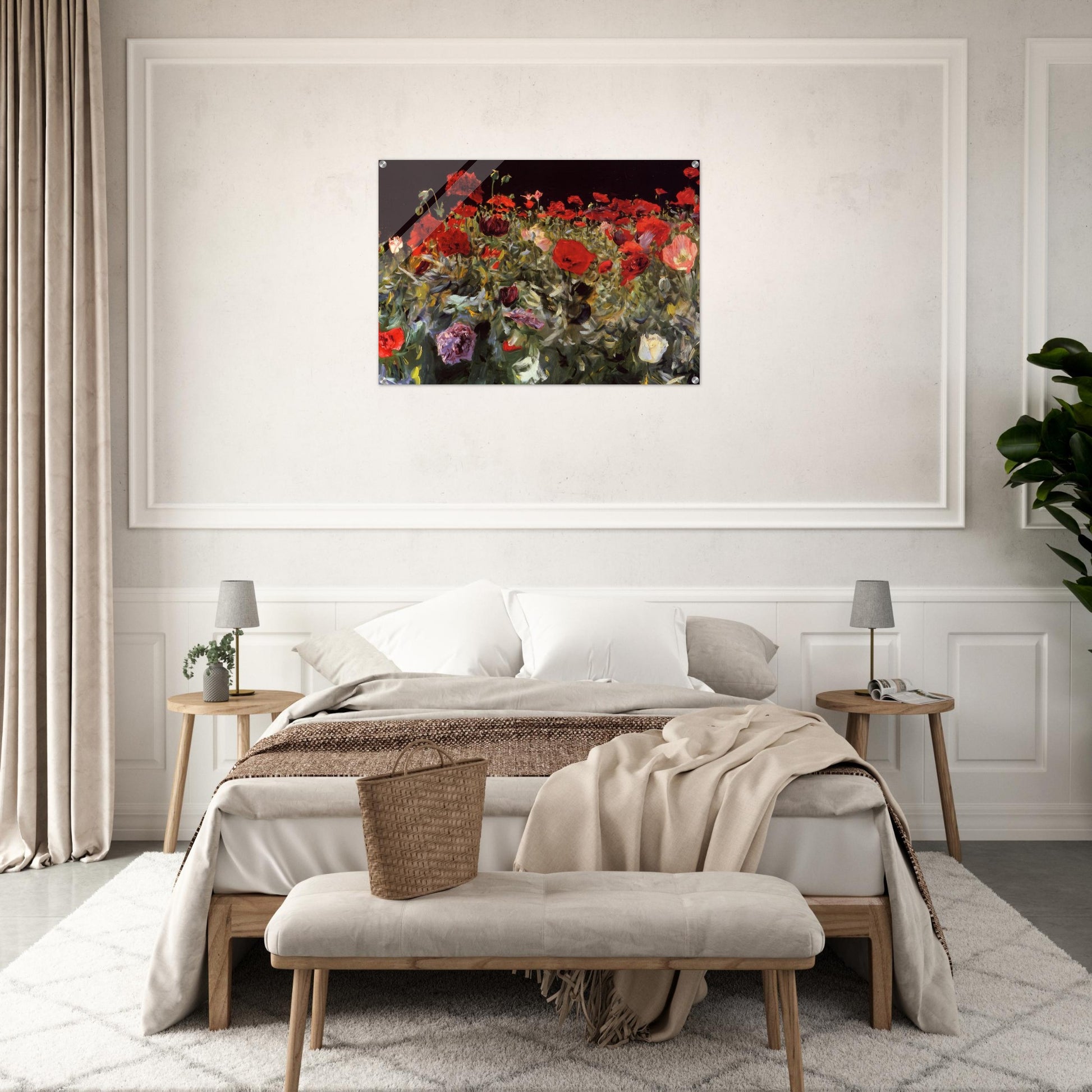 Poppies - John Singer Sargent Acrylic Print - 70x100 cm / 28x40″ inches | John Singer Sargent Wall Art | John Singer Sargent Prints