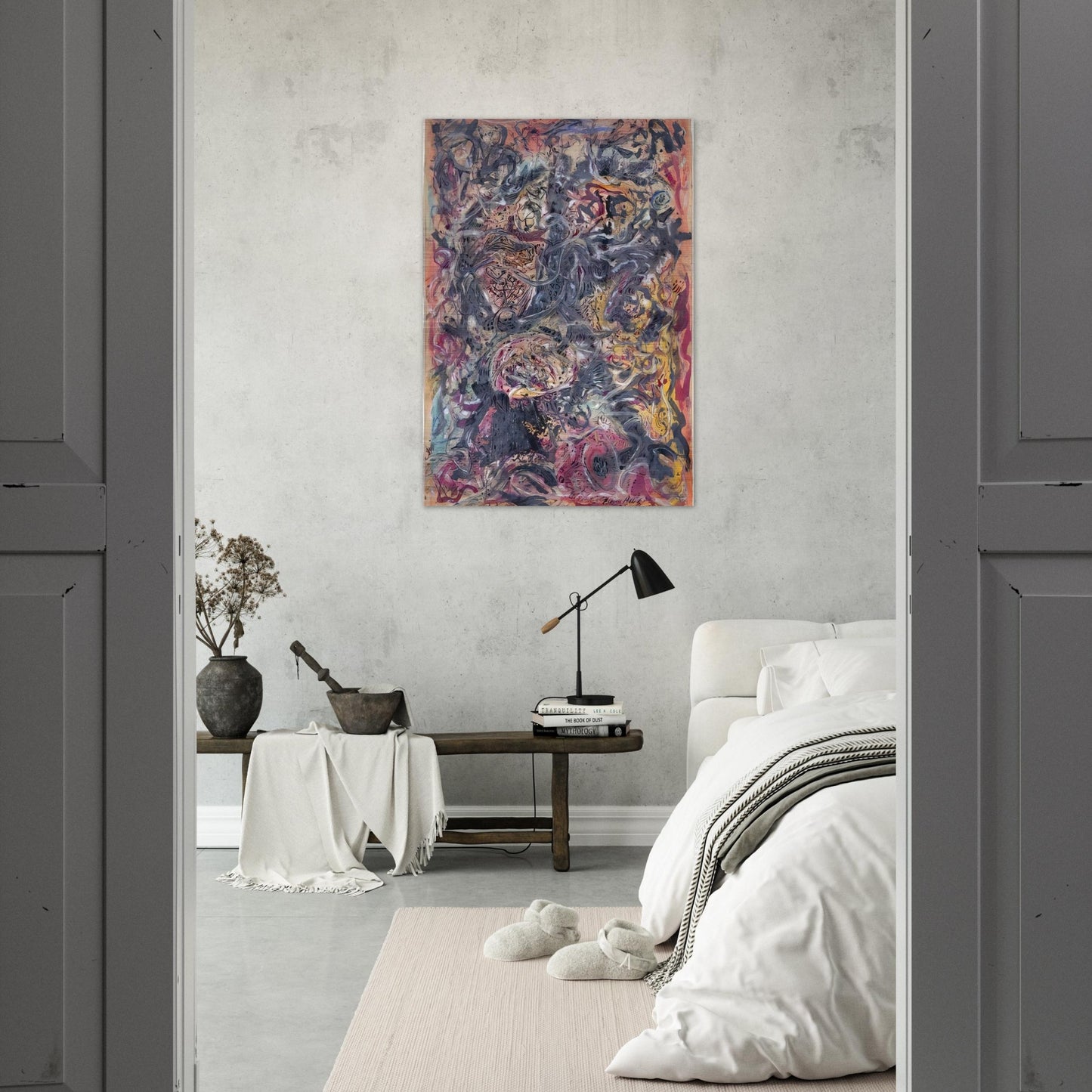 PATTERN - Jackson Pollock Brushed Aluminum Print - 70x100 cm / 28x40 inches | Jackson Pollock Aluminum Print | Jackson Pollock Prints
