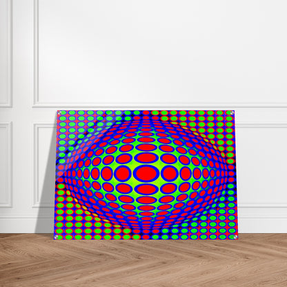 Vega 200 - 1968 - Victor Vasarely Acrylic Print - 70x100 cm / 28x40″ inches | Victor Vasarely Wall Art | Victor Vasarely Prints