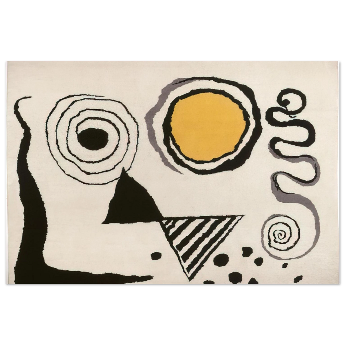 Alexander Calder - CERCLE JAUNE 1953 Fine Art Poster