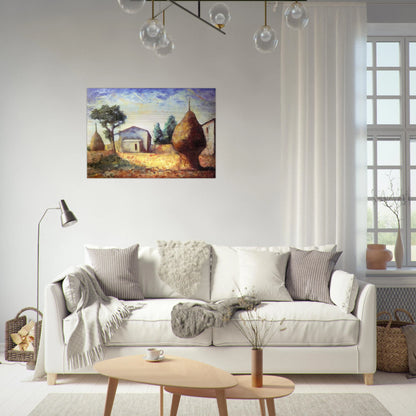 PAGLIAI 1929 - Carlo Carra Brushed Aluminum Print - 70x100 cm / 28x40 inches | Carlo Carra Aluminum Print | Carlo Carra Prints