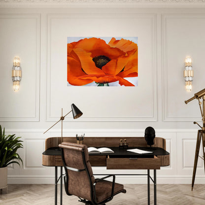 Red Poppy - Georgia O'Keeffe Brushed Aluminum Print - 70x100 cm / 28x40 inches | Georgia O'Keeffe Aluminum Print | Georgia O'Keeffe Prints