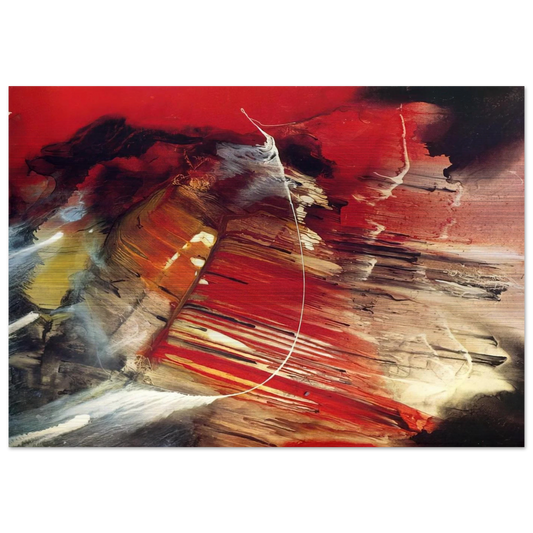 Dakota Ridge - 1958 - Paul Jenkins Brushed Aluminum Print - 70x100 cm / 28x40 inches | Paul Jenkins Aluminum Print | Paul Jenkins Prints