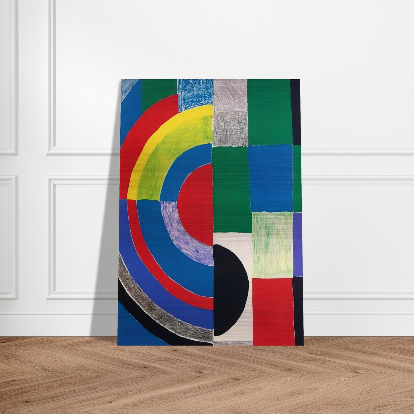 COLOR RHYTHMS - Sonia Delaunay Brushed Aluminum Print - 70x100 cm / 28x40 inches | Sonia Delaunay Aluminum Print | Sonia Delaunay Prints