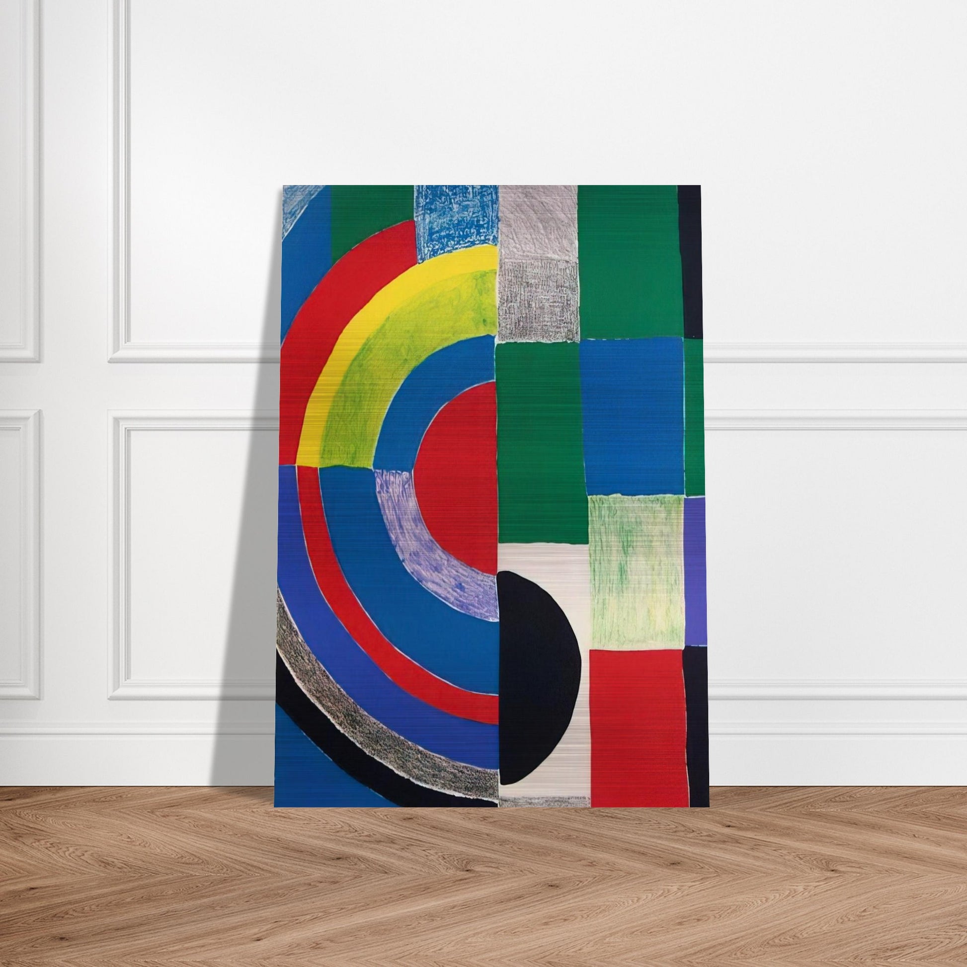 COLOR RHYTHMS - Sonia Delaunay Brushed Aluminum Print - 70x100 cm / 28x40 inches | Sonia Delaunay Aluminum Print | Sonia Delaunay Prints